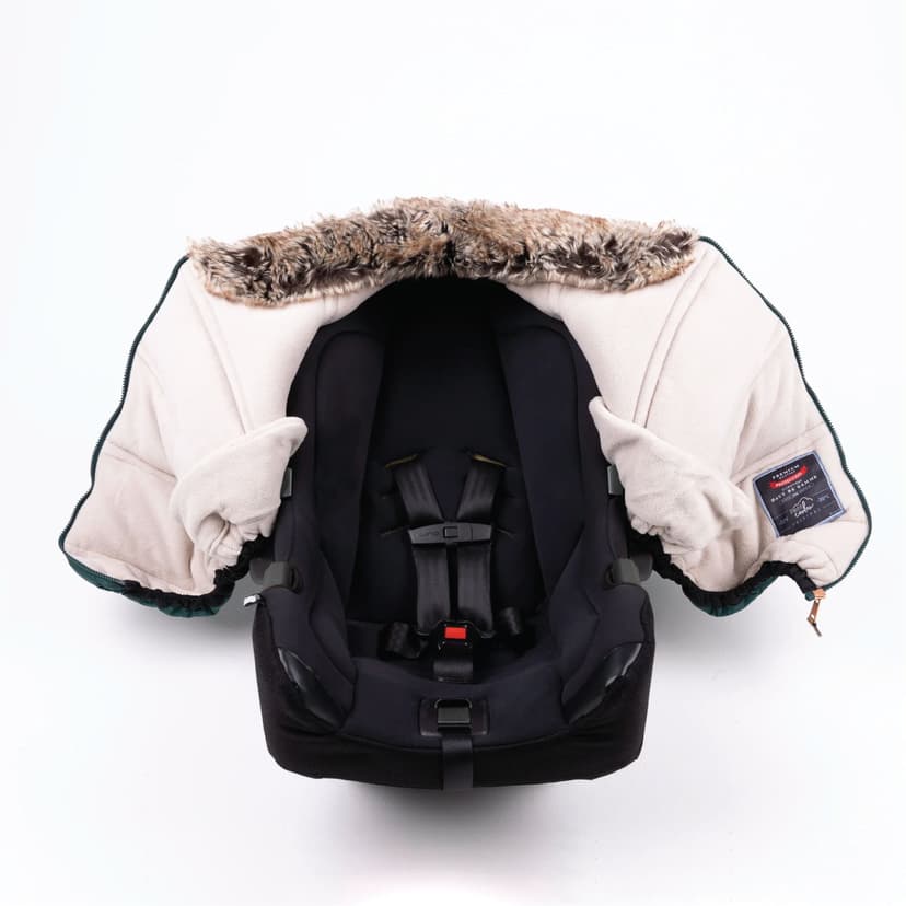 Petit Coulou Winter Baby Car Seat Cover, Classic Collection (-30°C to 5°C), Coffee