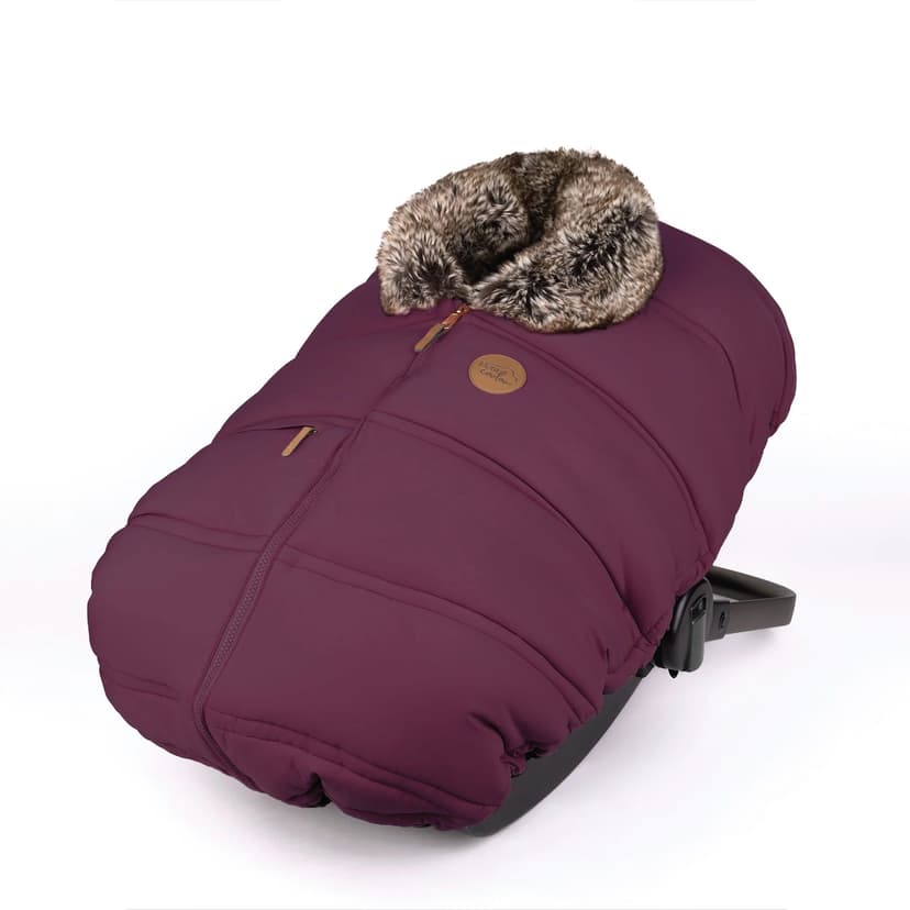 Petit Coulou Winter Baby Car Seat Cover, Classic Collection (-30°C to 5°C), Plum