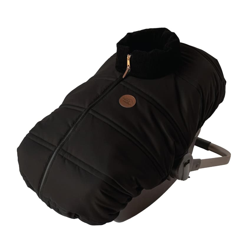 Petit Coulou Lightweight Baby Car Seat Cover, Mid Season (-5°C to 15°C), Black