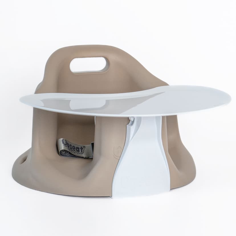 Upseat Baby 3-in-1 Ergonomic Floor and Booster Seat, Taupe