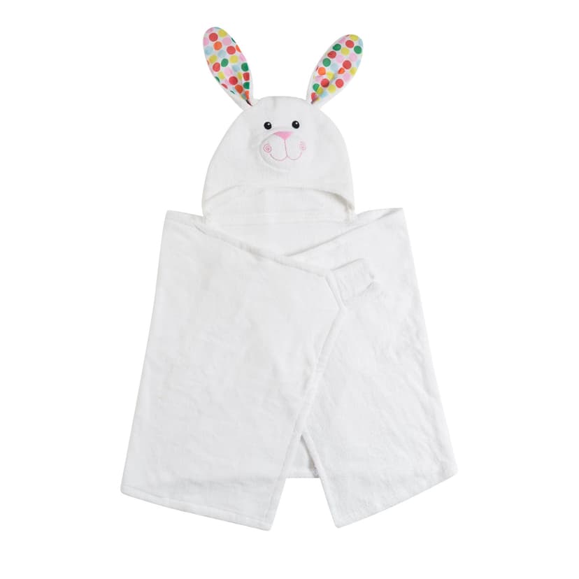 ZOOCCHINI Kids Plush Terry Hooded Bath Towel - Bella the Bunny