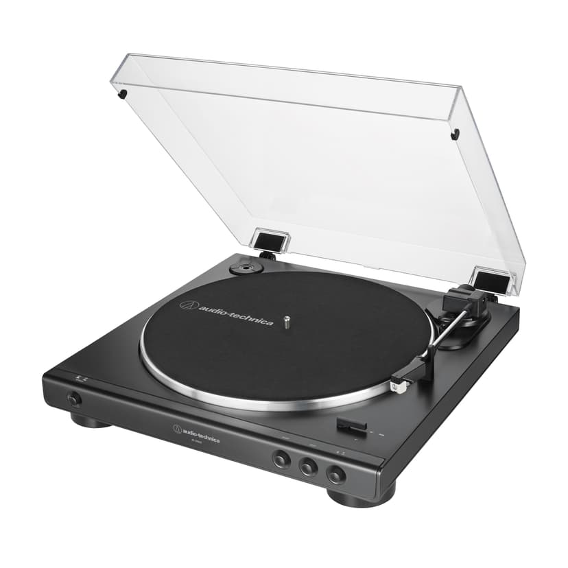 Audio-Technica LP60X Fully Automatic Belt-Drive Turntable, 2-Speed, Black