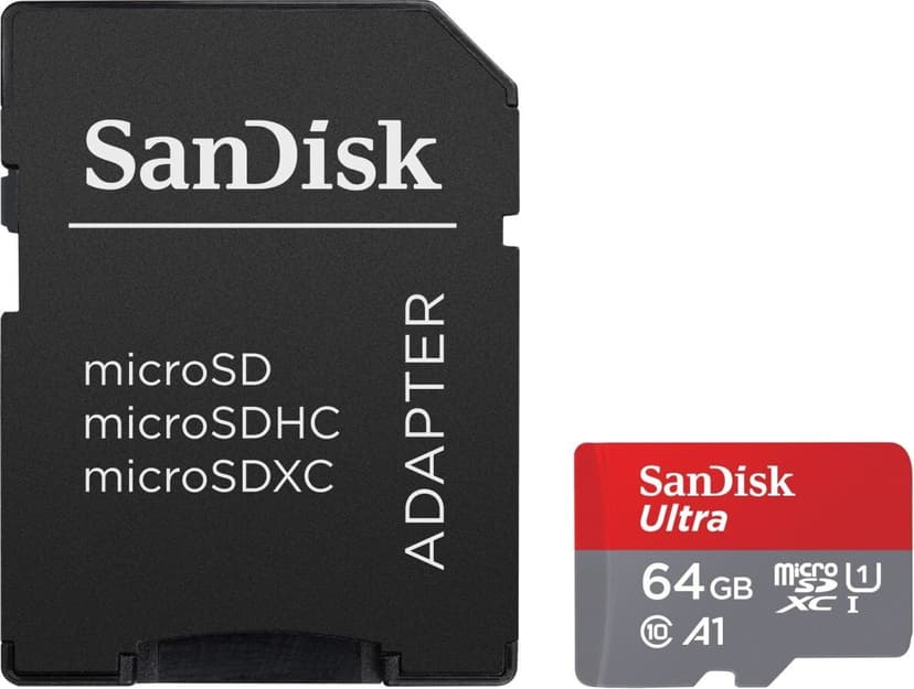 Sandisk Ultra 64GB MicroSD SDHC Class 10 Memory Card