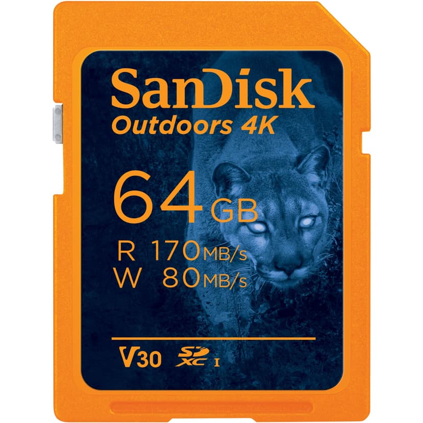 Sandisk Outdoors™ 64GB 4K SDXC™ UHS-I Memory Card