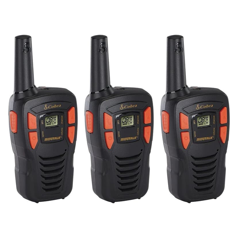 Cobra 1W ACXT145-3 GMRS 26-km Rechargeable 2-Way Radio, 3-pk
