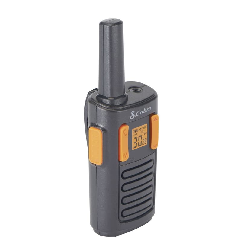 Cobra RX180 18 Mile 2-Way Radio, Walkie Talkies, 22 Preset Channels, Orange/Black, 2-pk