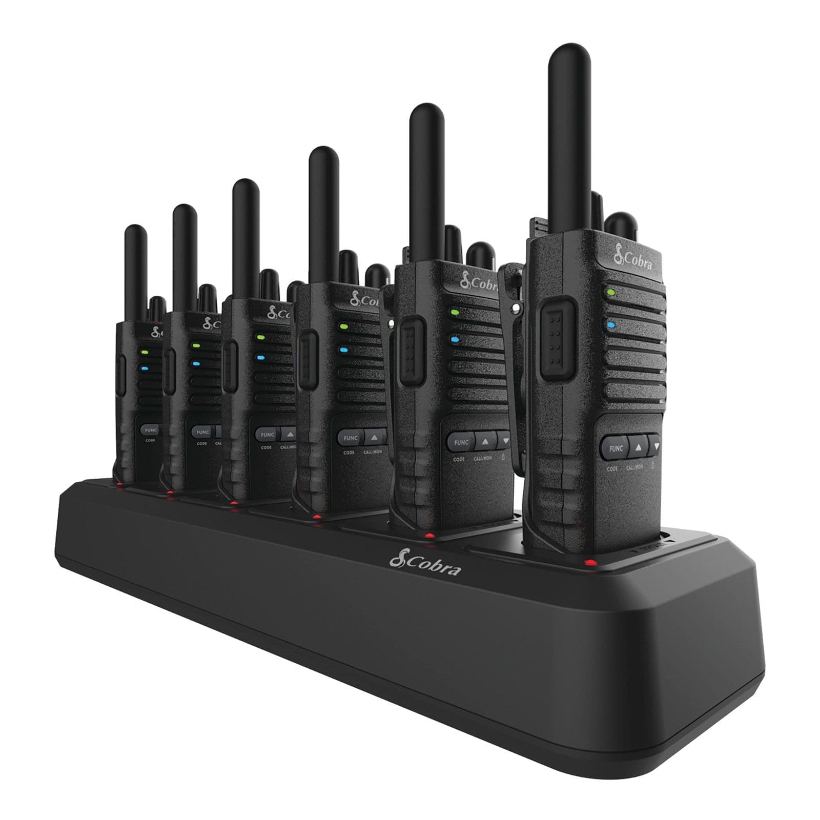 Cobra PX650 Pro 42 Mile Rechargeable 2-Way Radio, Professional/Business Walkie Talkies, 6-pk