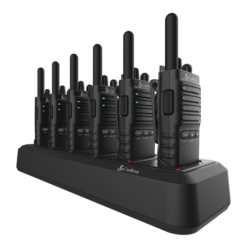 Cobra PX650 Pro 42 Mile Rechargeable 2-Way Radio, Professional/Business Walkie Talkies, 6-pk