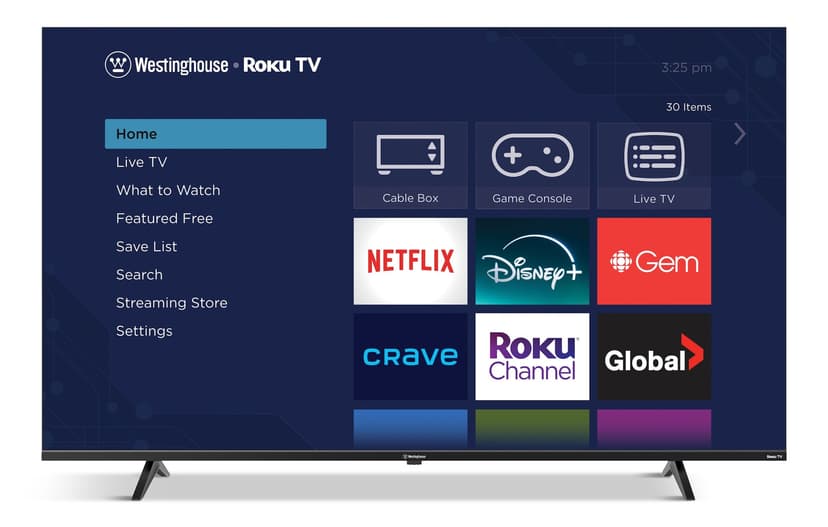 Westinghouse 4K UHD Roku Smart TV, 58-in
