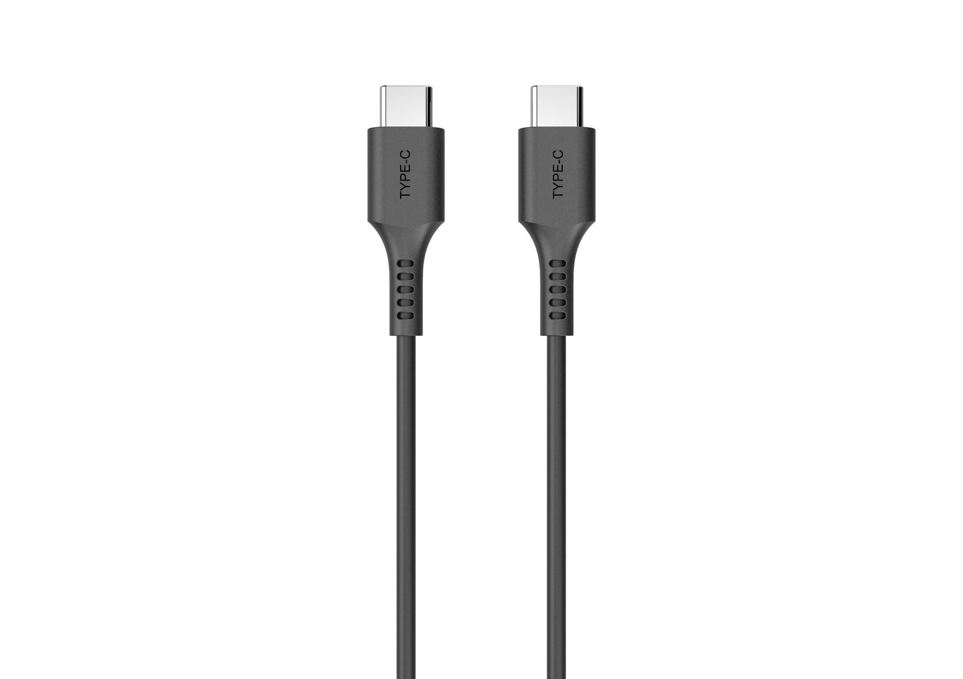 Bluehive Type-C Charge & Sync Cable, PVC, For Select Apple & Android Devices, Black, 10-ft USB-C Cable