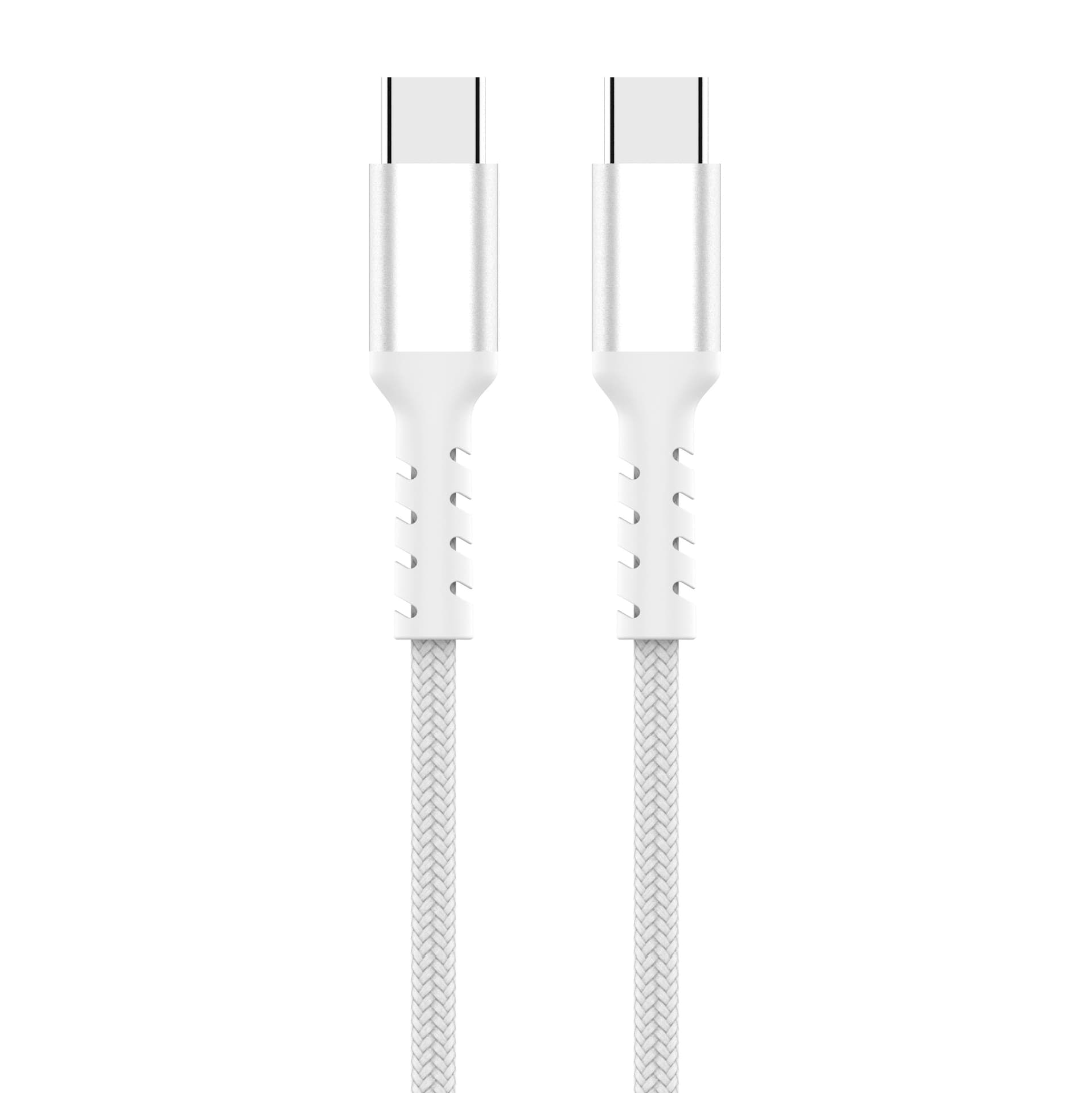 BLUEHIVE Universal Braided USB C To C Cable with Fast Charging, 3-ft