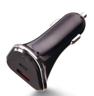Bluehive Compact USB-A/USB-C Dual Car Charger, 38W