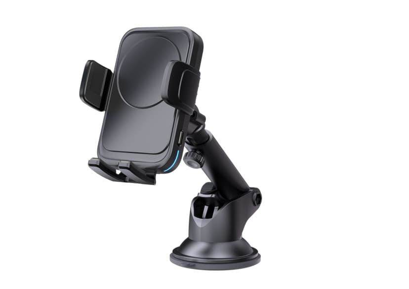 Bluehive 15W 3-in-1 Window/Dash Wireless Charging Mount, Black