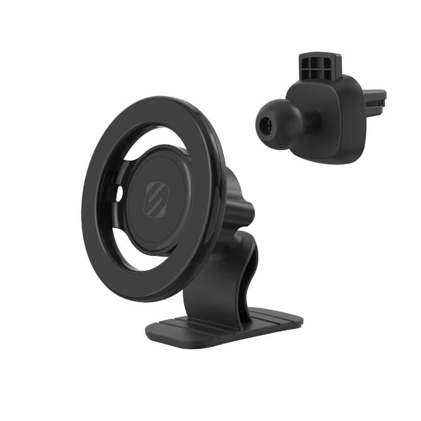 Scosche Select Magnetic Dash & Vent Phone Mount, Compatible with Most Smartphones, Black