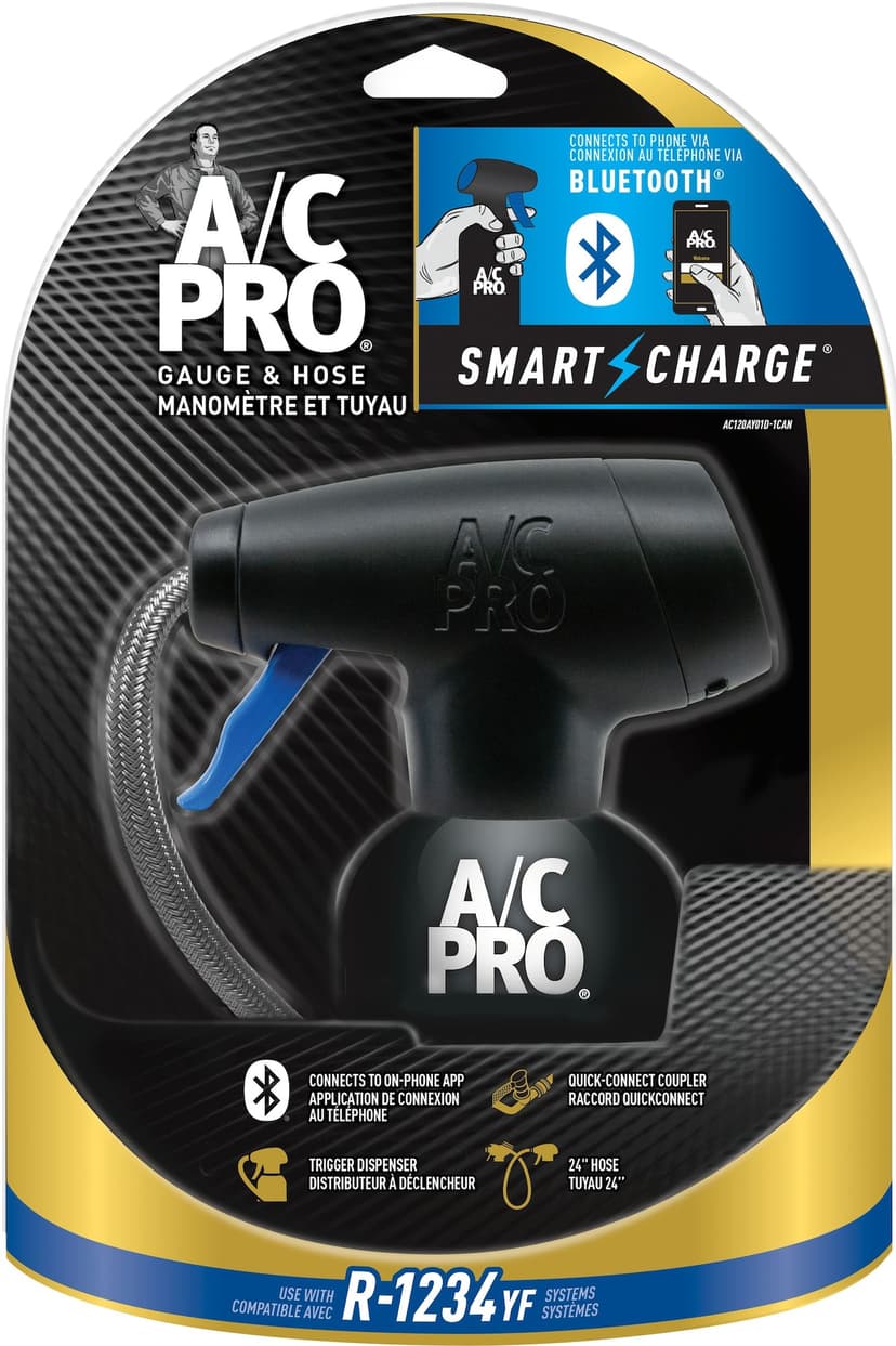 A/C Pro R-1234YF Universal Smart Gauge & Hose Attachment