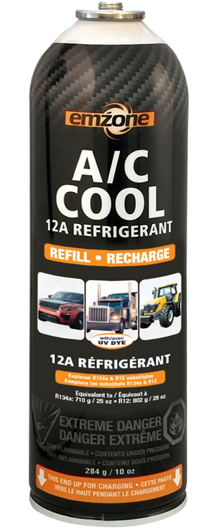 Emzone R12a A/C Cool Refrigerant Recharge, 10-oz