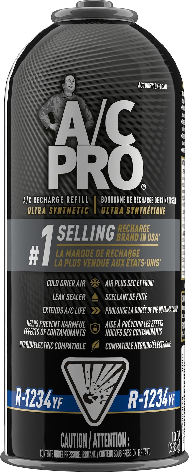 A/C Pro R-1234YF Ultra Synthetic A/C Recharge Can, 283-g