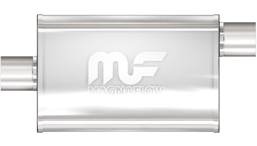 MagnaFlow Universal Performance Muffler, 4 x 9-in, Stainless Steel, Straight-Through Design (14326)