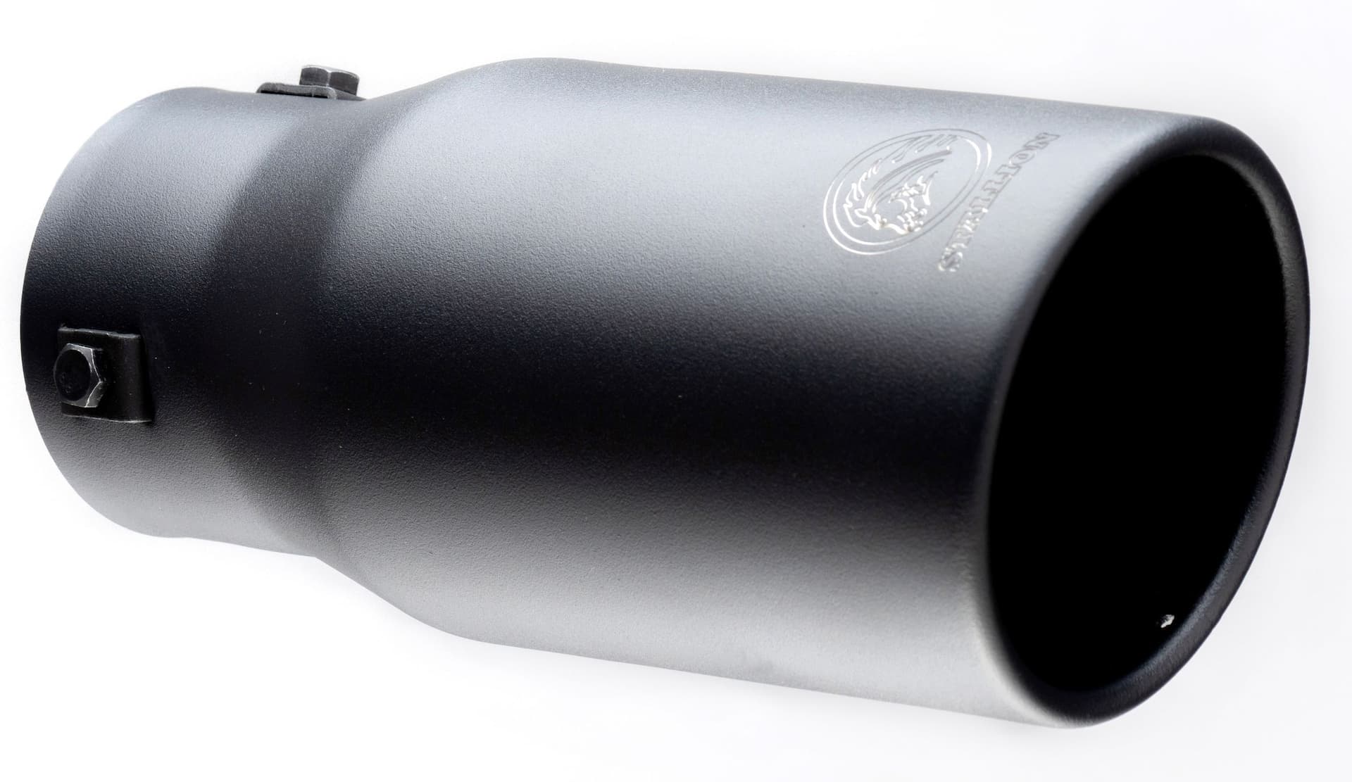 Stallion Black Exhaust Tip, PMB-1011B, 9-in