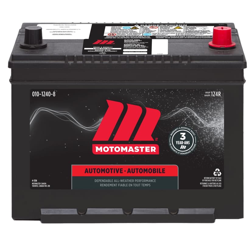 MOTOMASTER Group Size 124R Battery, 660 CCA