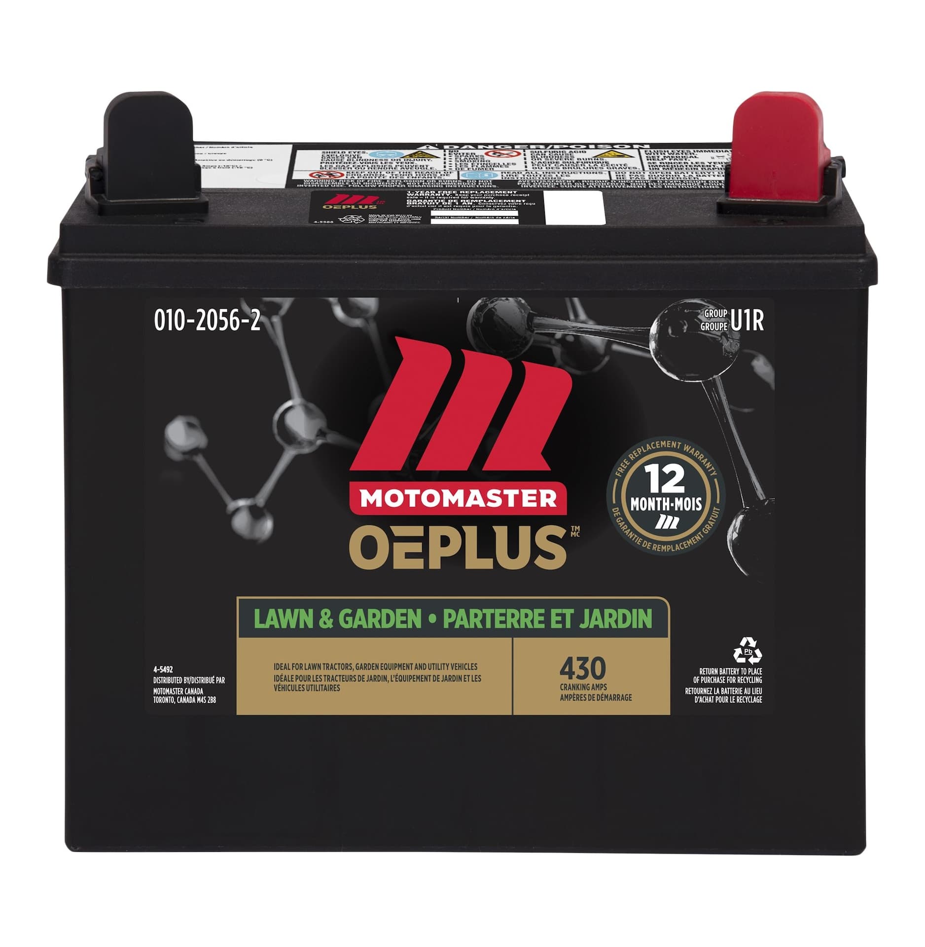 MOTOMASTER OEPLUS Group Size U1R Small Engine Battery, 350CCA