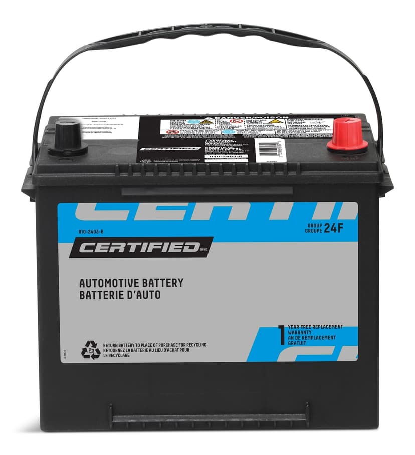 Certified Group Size 24F Battery, 585 CCA