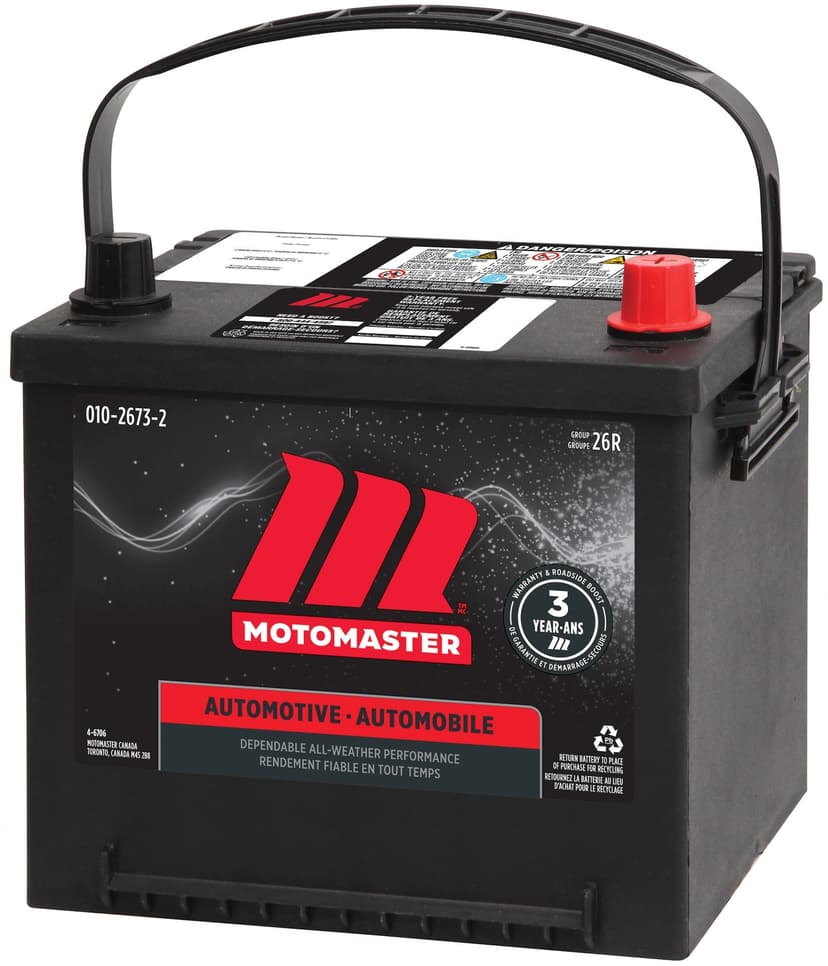 MOTOMASTER Group Size 26R Battery, 510 CCA