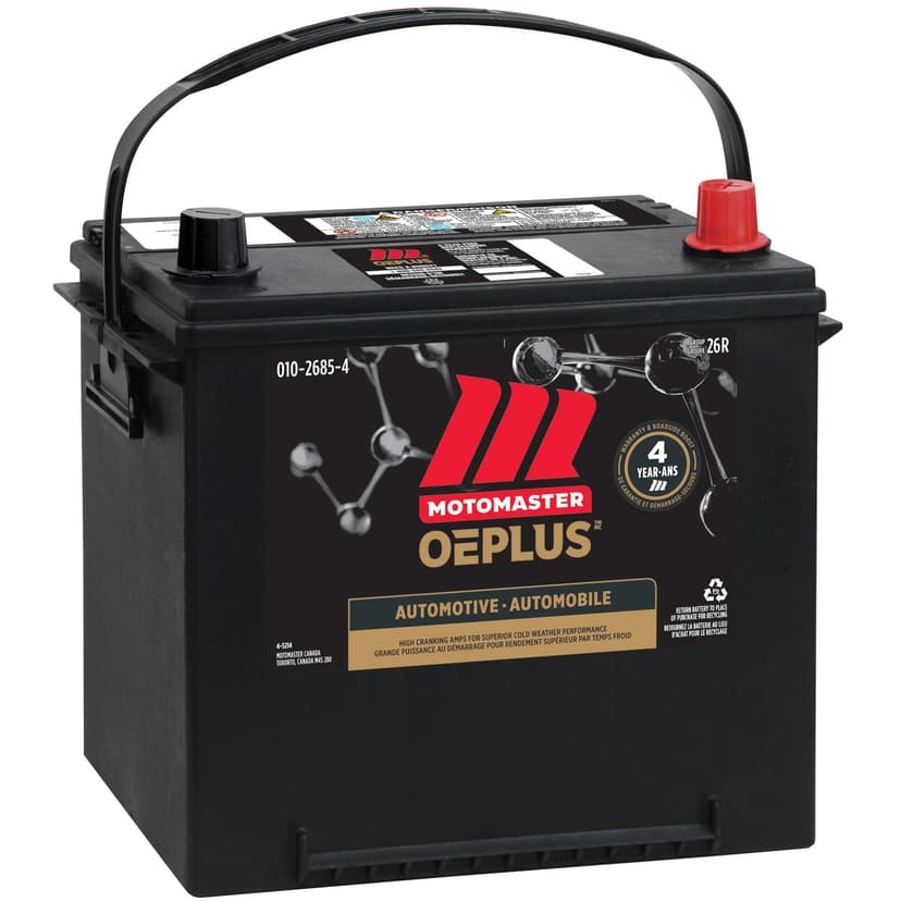 MOTOMASTER OEPLUS Group Size 26R Battery, 540 CCA