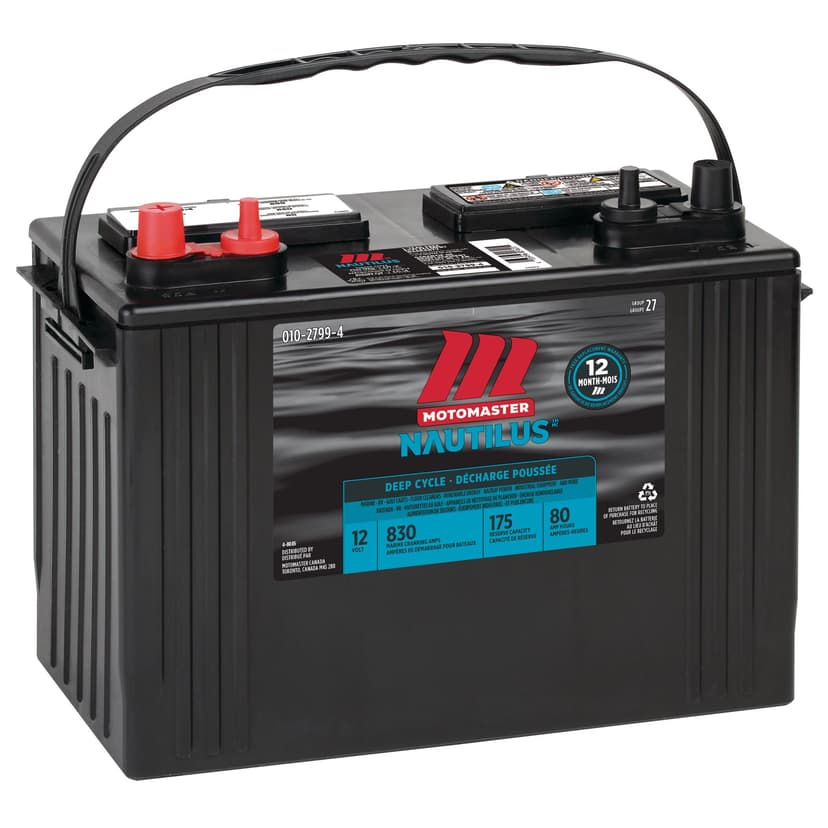 MOTOMASTER NAUTILUS Group Size 27 Deep Cycle Battery