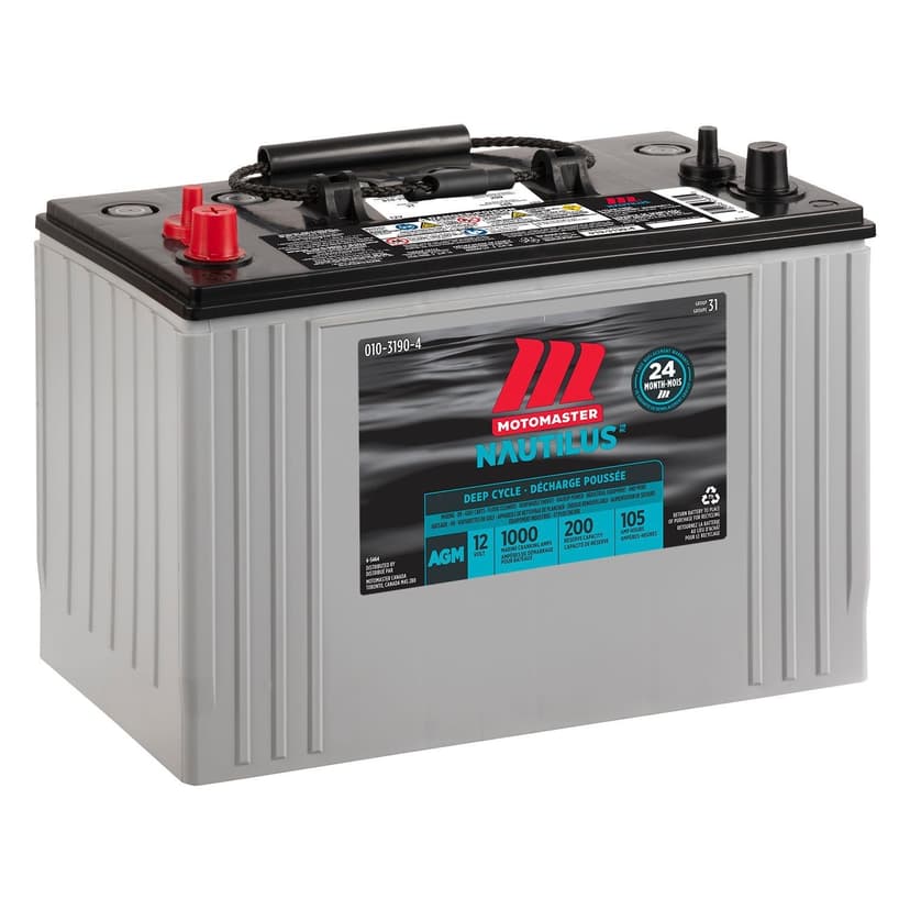 MOTOMASTER NAUTILUS AGM Group Size 31 Battery