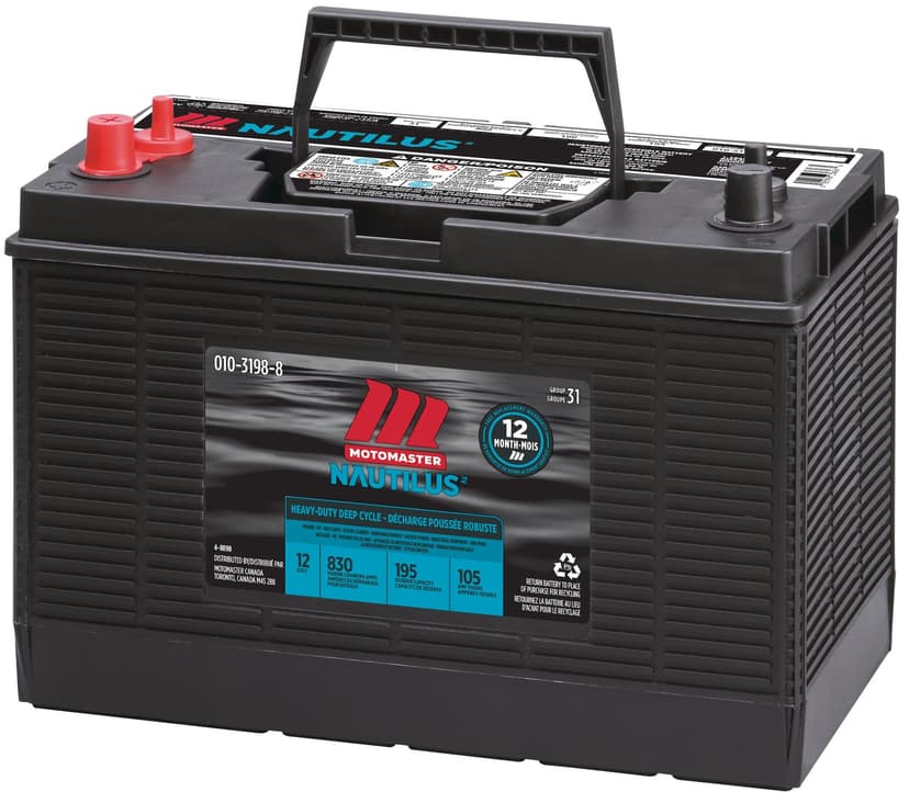 MOTOMASTER NAUTILUS Group Size 31 Heavy Duty Deep Cycle Battery