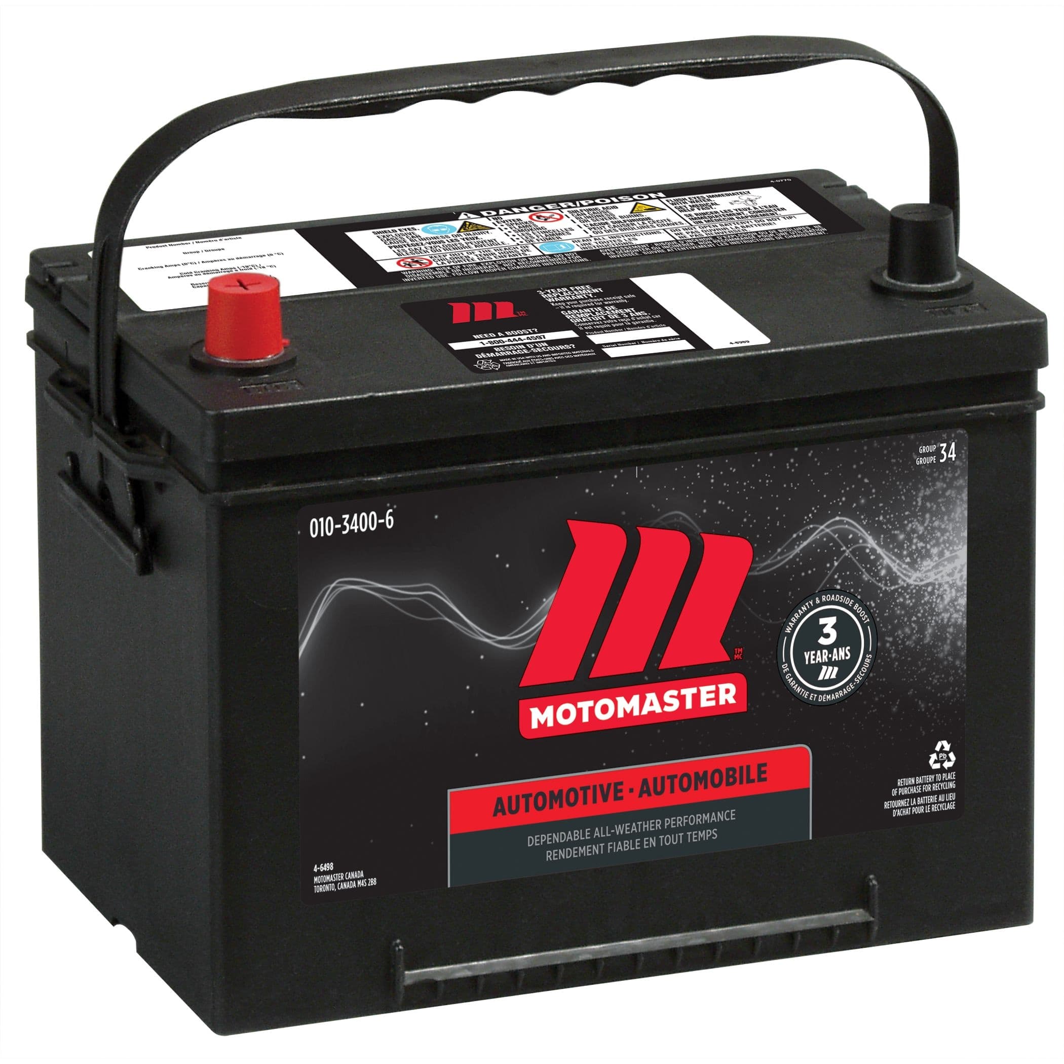 MOTOMASTER Group Size 34 Battery, 700 CCA