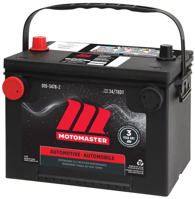 MOTOMASTER Group Size 34/78DT Battery, 800 CCA