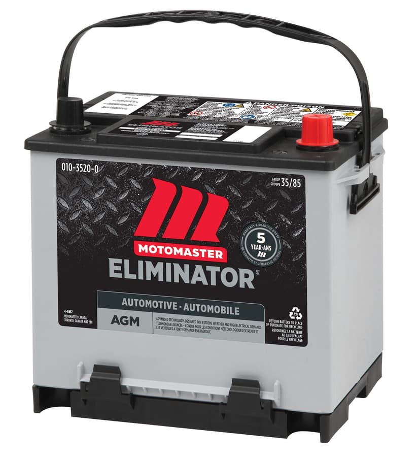 MOTOMASTER ELIMINATOR AGM Group Size 35/85 Battery, 640 CCA