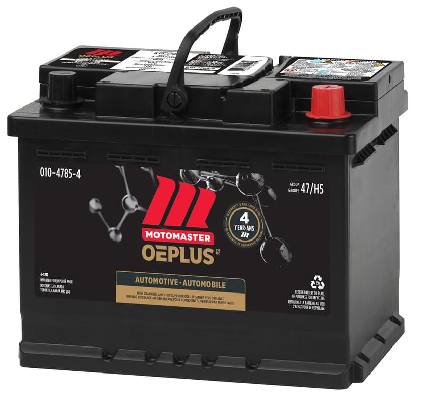 MOTOMASTER OEPLUS Group Size 47 (H5/L2) Battery, 650 CCA