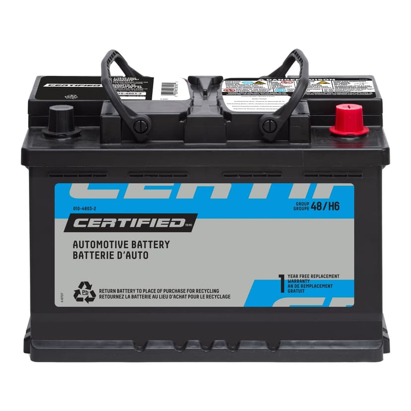 Certified Group Size 48 (H6/L3) Battery, 615 CCA
