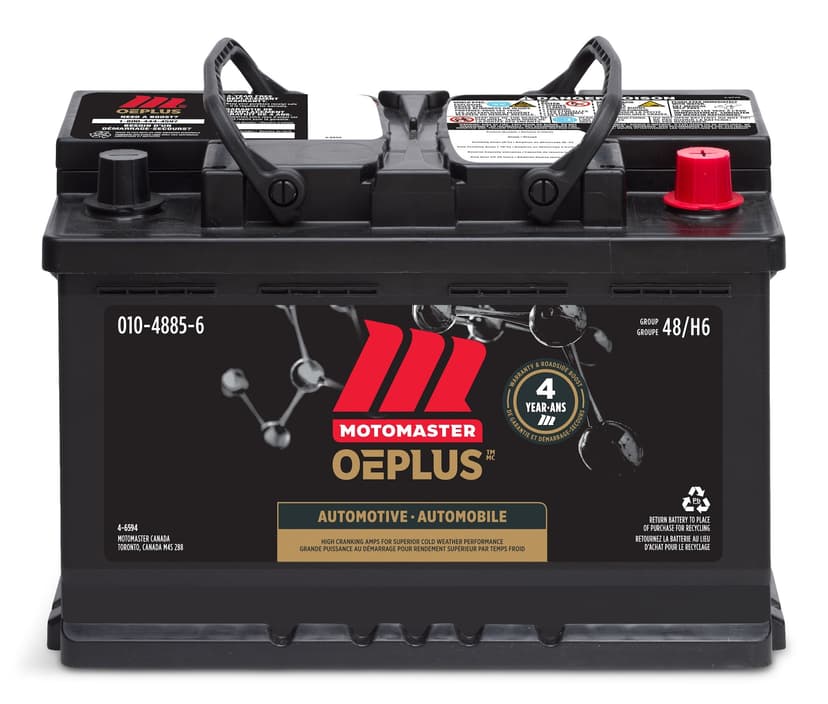 MOTOMASTER OEPLUS Group Size 48 (H6/L3) Battery, 750 CCA
