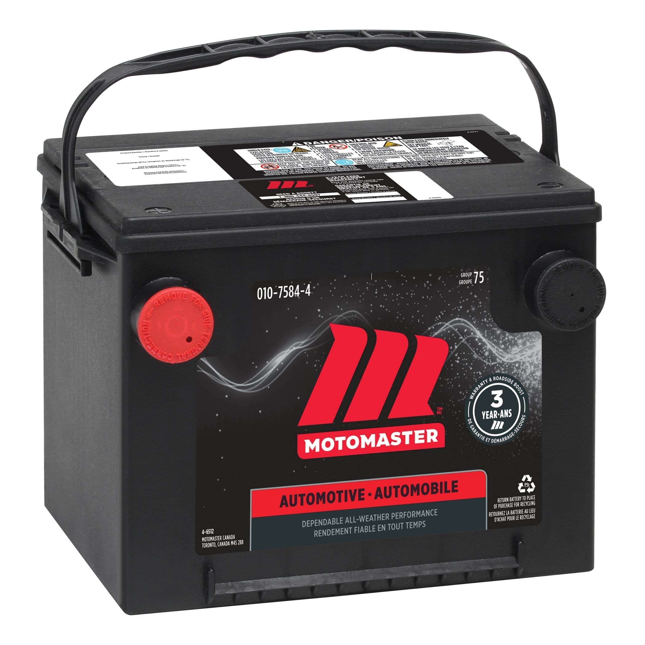 MOTOMASTER Group Size 75 Battery, 650 CCA