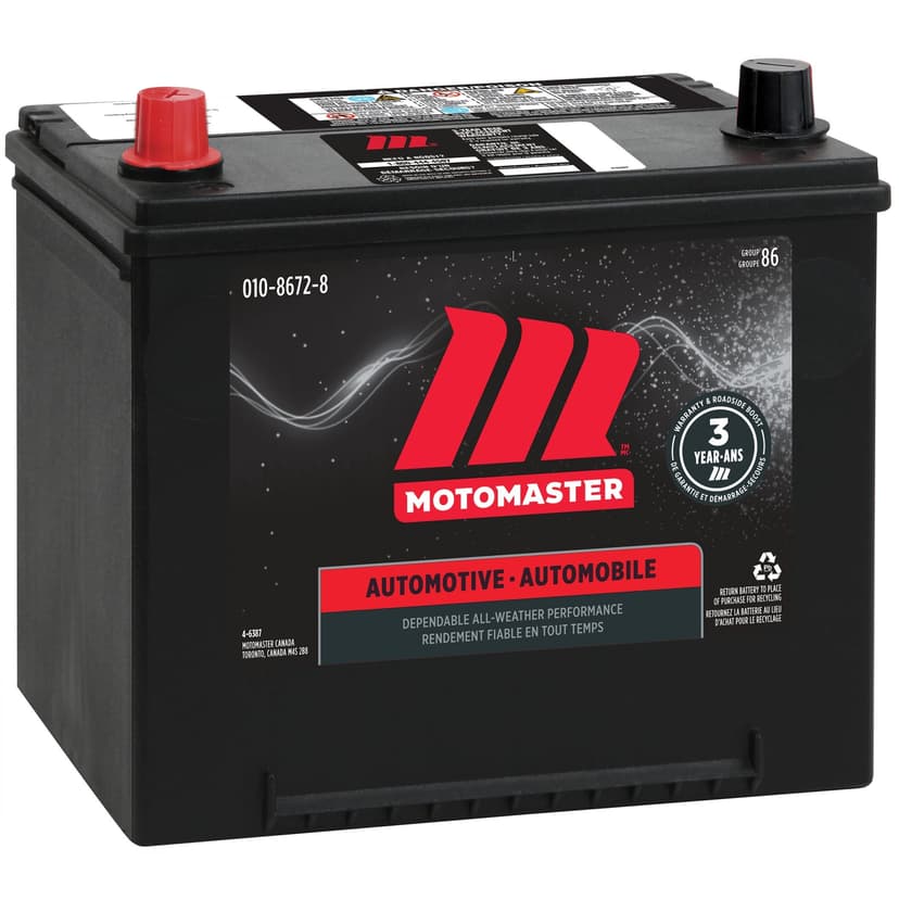 MOTOMASTER Group Size 86 Battery, 640 CCA