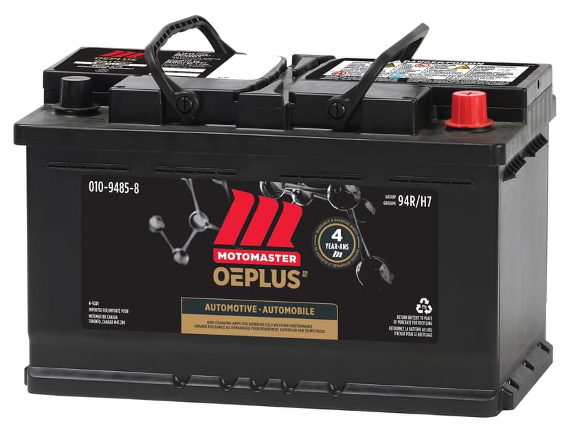 MOTOMASTER OEPLUS Group Size 94R (H7/L4) Battery, 800 CCA