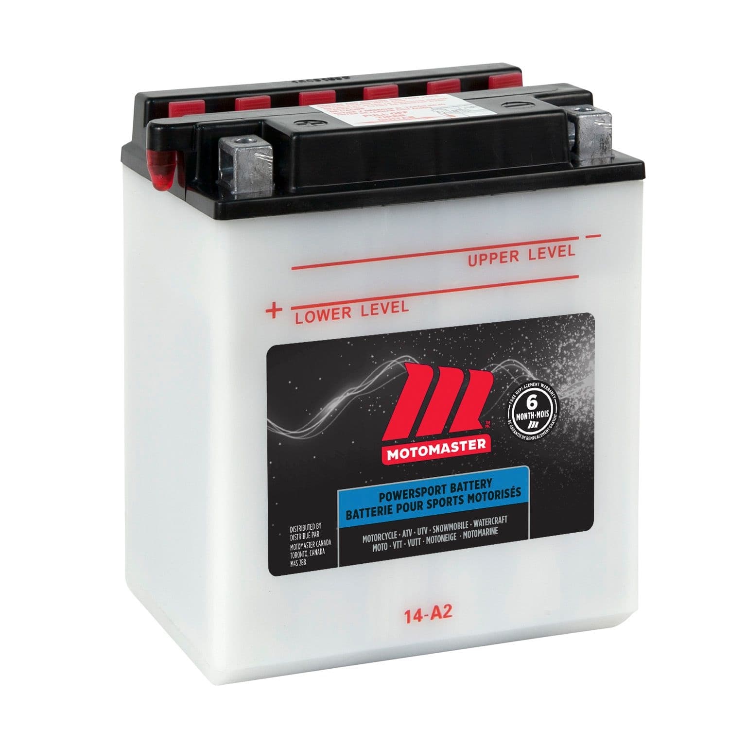 MOTOMASTER Powersports Battery, 14-A2