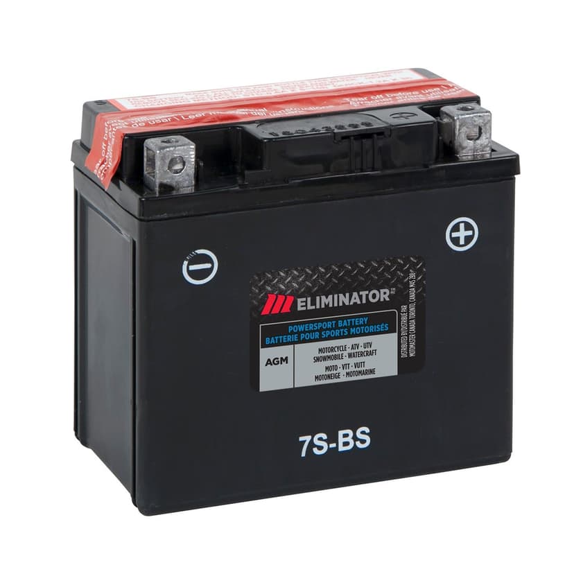 MOTOMASTER ELIMINATOR AGM Powersports Battery, 7S-BS