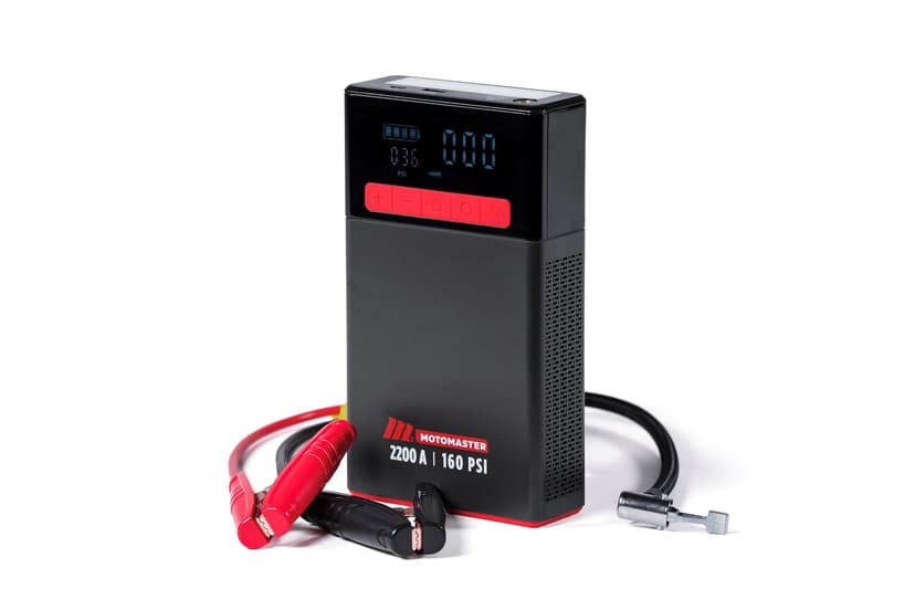 MotoMaster MB22C Lithium Booster Pack/Jump Starter with Air Compressor, 2200A
