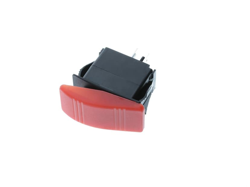 Contura Style Rocker - 2P SPST OFF-ON, Red (VDC)