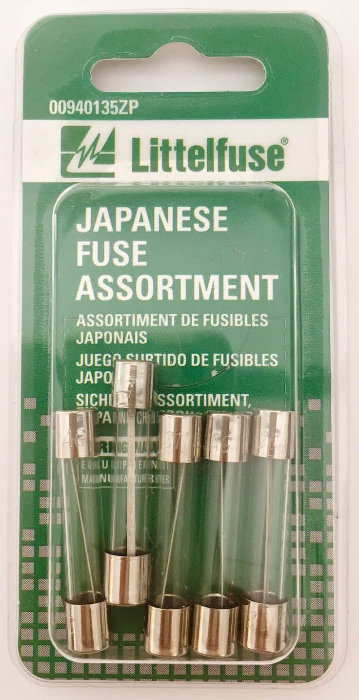 Littelfuse Japanese Glass Fuse Assortment, 5-pk