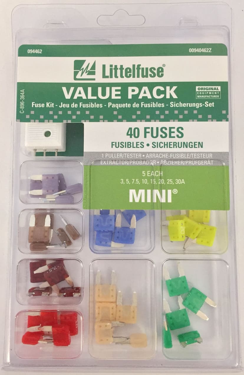 Littelfuse Mini Fuse Kit, 40-pc