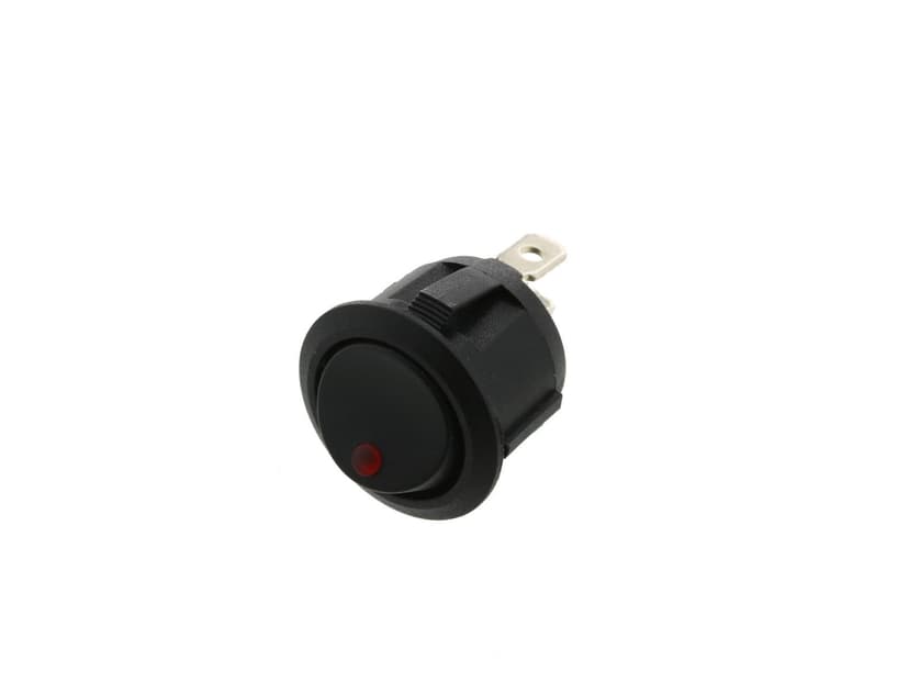 Red Round Rocker Switch