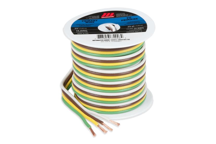 MotoMaster 14 AWG 4-Conductor Wire, 25-ft