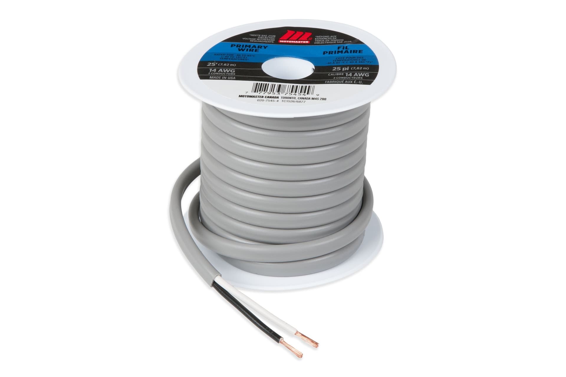 MotoMaster 14 AWG 2-Conductor Wire Cable, 25-ft