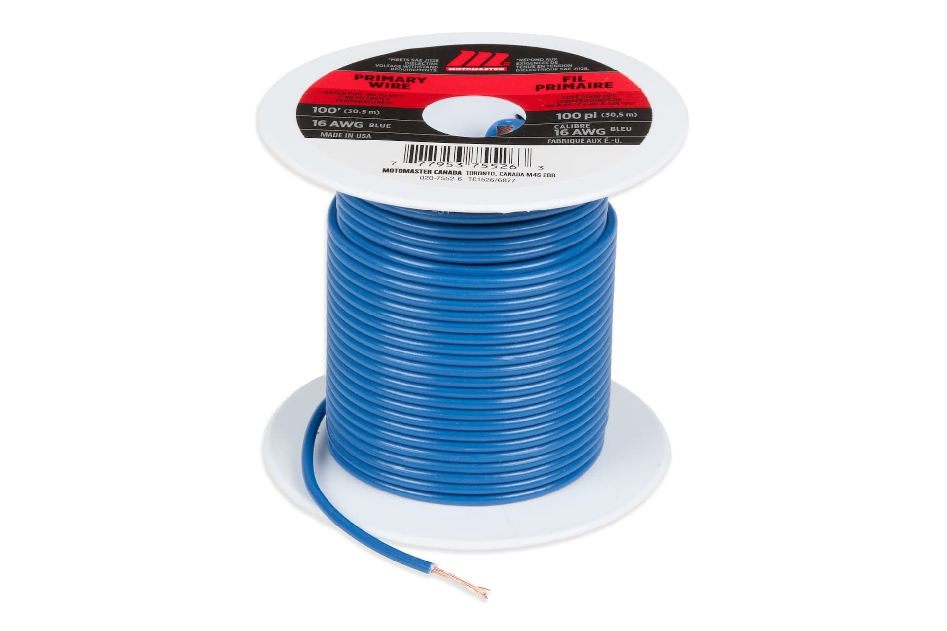 MotoMaster 16 AWG Blue, 100-ft